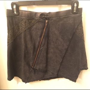 Free people gray textured skirt